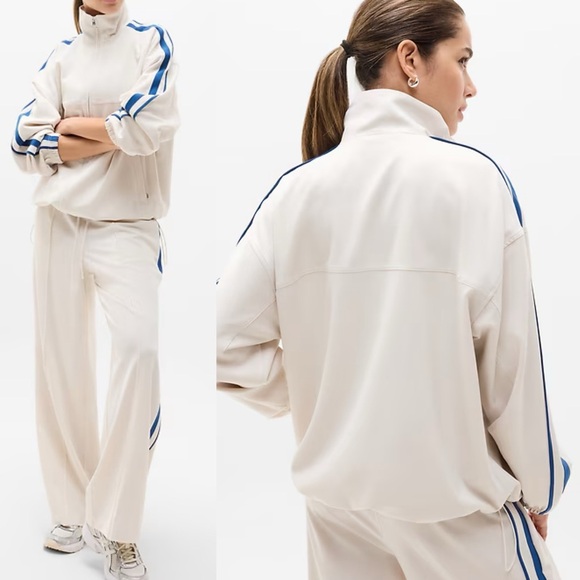 NWT Athleta MVP Track Jacket Color Bone